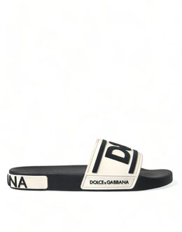 Dolce & Gabbana: Однотонные шлёпанцы 