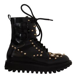 Dolce & Gabbana: Чёрные ботинки 