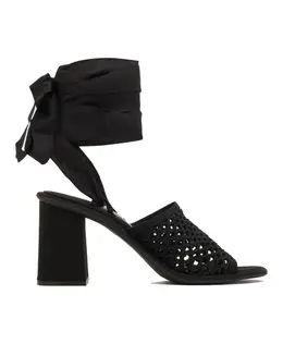 Miu Miu: Чёрные сандалии 