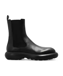 Jil Sander: Чёрные ботинки 