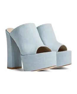 Stuart Weitzman: Синие шлёпанцы 