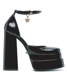 Versace: Чёрные босоножки 
