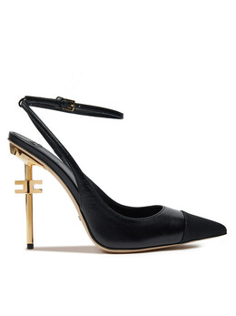 Elisabetta Franchi: Чёрные сандалии 
