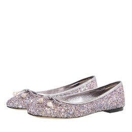 JIMMY CHOO: Серебристые балетки 