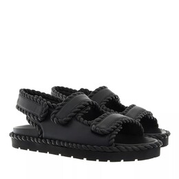 Bottega Veneta: Серые сандалии 