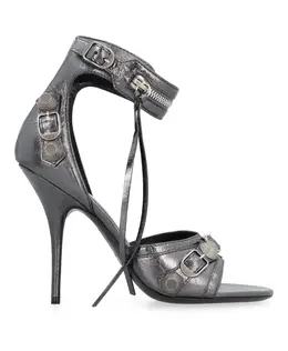 Balenciaga: Серые сандалии 