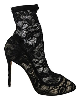 Dolce & Gabbana: Чёрные ботинки 