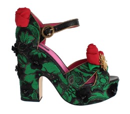 Dolce & Gabbana: Зелёные туфли 