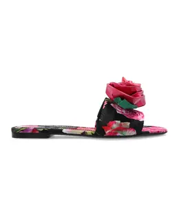 Dolce & Gabbana: Розовые шлёпанцы 
