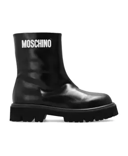 Moschino: Чёрные ботинки 