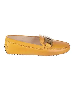 Tod's: Жёлтые лоферы 