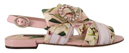 Dolce & Gabbana: Розовые шлёпанцы 