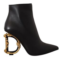 Dolce & Gabbana: Чёрные ботинки 