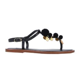 Dolce & Gabbana: Чёрные шлёпанцы 