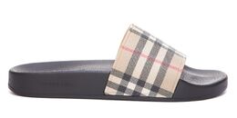 Burberry: Бежевые шлёпанцы 