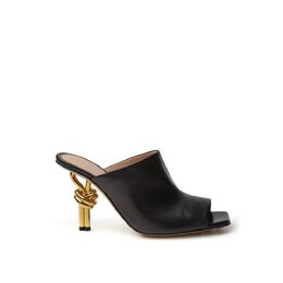 Bottega Veneta: Чёрные сандалии 