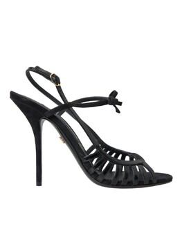 Dolce & Gabbana: Чёрные сандалии 