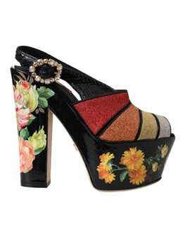 Dolce & Gabbana: Многоцветные босоножки 