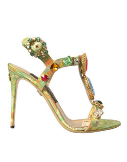 Dolce & Gabbana: Многоцветные босоножки 