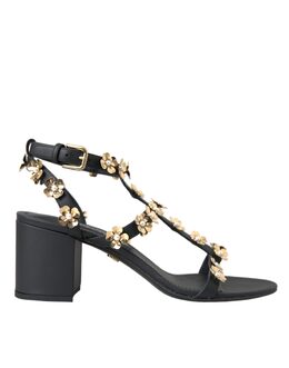 Dolce & Gabbana: Чёрные босоножки 