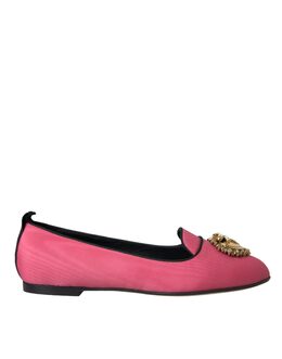 Dolce & Gabbana: Розовые мокасины 