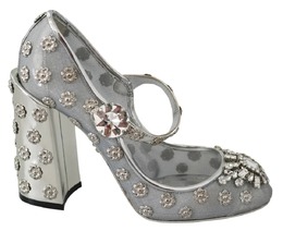 Dolce & Gabbana: Серебристые туфли 
