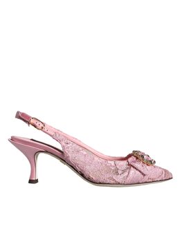 Dolce & Gabbana: Розовые туфли  Crystal