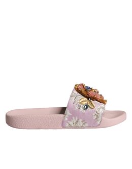 Dolce & Gabbana: Розовые босоножки 