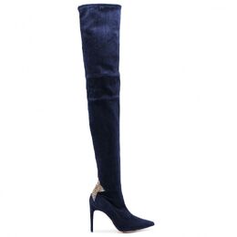 Elisabetta Franchi: Синие сапоги 