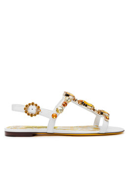 Dolce&Gabbana: Белые сандалии 