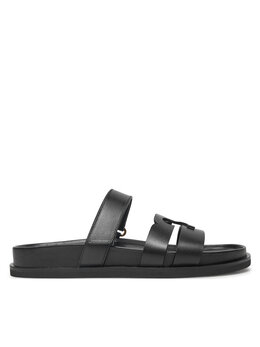 Tory Burch: Чёрные шлёпанцы 