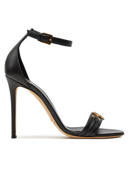 Elisabetta Franchi: Чёрные сандалии 