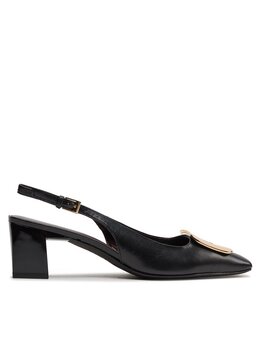 Tory Burch: Чёрные сандалии 
