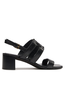 Tory Burch: Чёрные сандалии  Ines