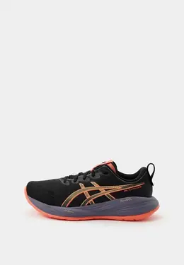ASICS: Чёрные кроссовки 