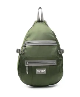 Kenzo: Зелёный рюкзак 