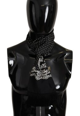 Dolce & Gabbana: Чёрный шарф 