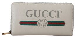 Gucci: Белый кошелёк 