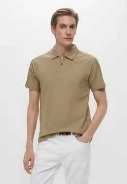 Calvin Klein Jeans: Бежевое поло 