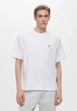 Calvin Klein Jeans: Белая футболка 