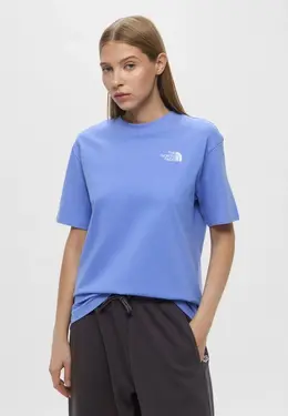 The North Face: Голубая футболка 