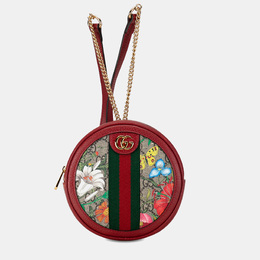 Gucci: Красный рюкзак  GG Supreme
