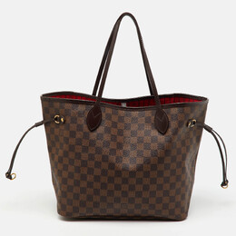 Louis Vuitton: Коричневая сумка  Neverfull MM