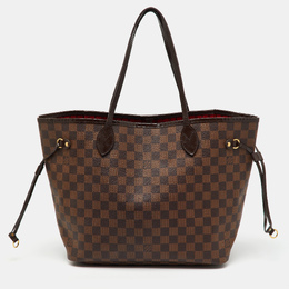 Louis Vuitton: Коричневая сумка  Neverfull MM