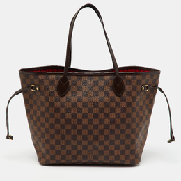 Louis Vuitton: Коричневая сумка  Neverfull MM