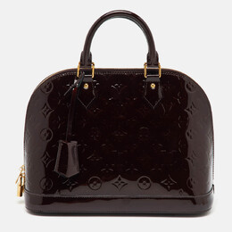 Louis Vuitton: Бордовая сумка 