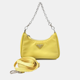 Prada: Жёлтая сумка 