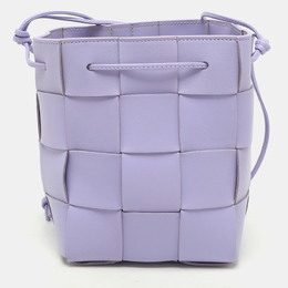 Bottega Veneta: Фиолетовая сумка  Intrecciato