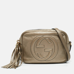 Gucci: Бежевая сумка через плечо  Soho
