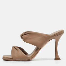 Aquazzura: Коричневые сандалии 